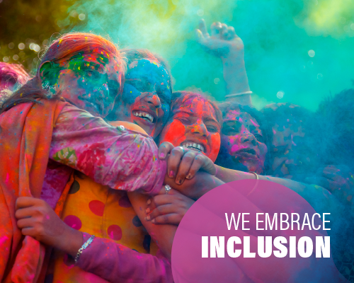 WE EMBRACE INCLUSION