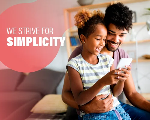 WE STRIVE FOR SIMPLICITY